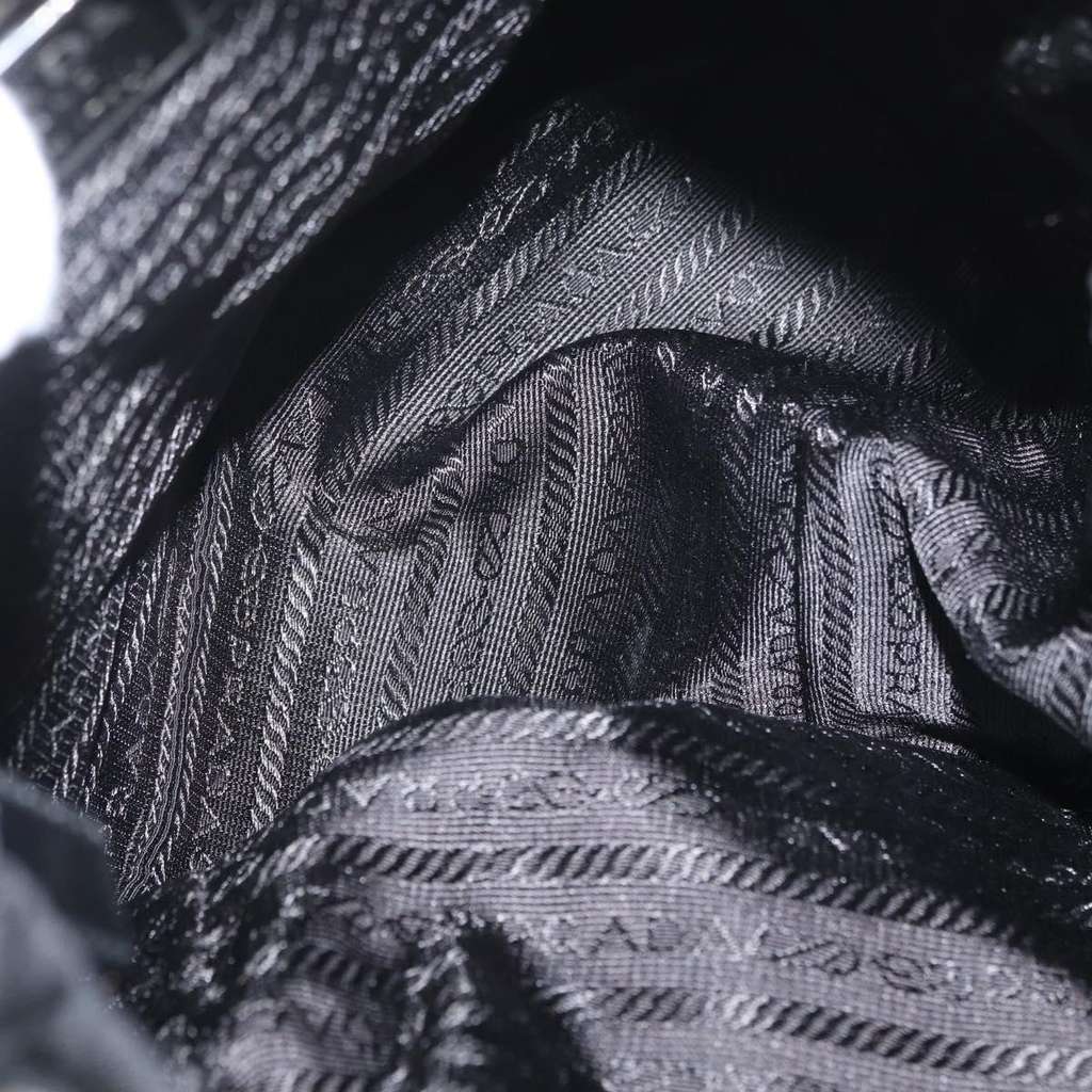 Prada Double Front Pocket Backpack Black Fair condition - Box View