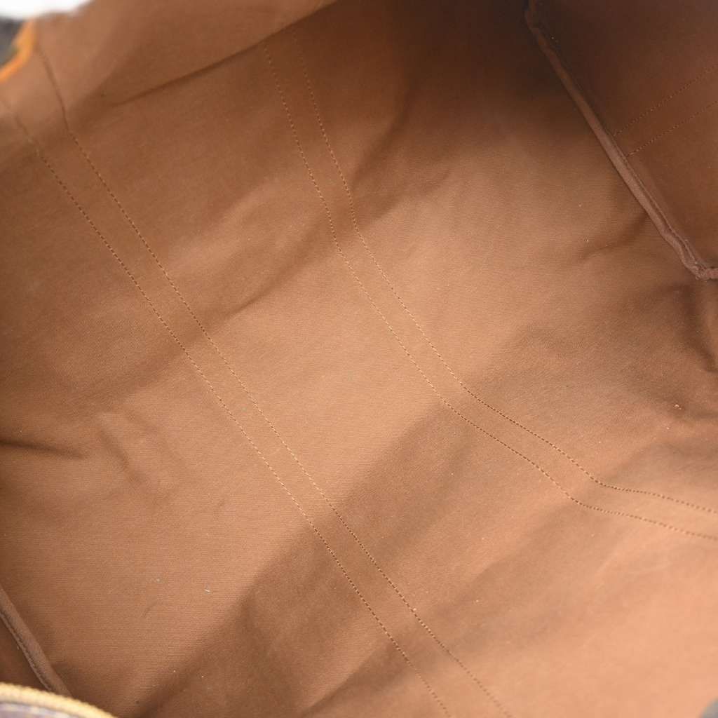 Louis Vuitton Keepall Bandouliere Bag Brown Canvas Fair condition - Inside View