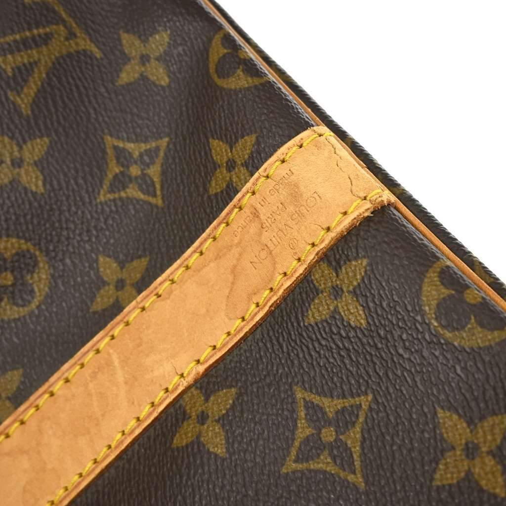 Louis Vuitton Keepall Bandouliere Bag Brown Canvas Fair condition - Box View