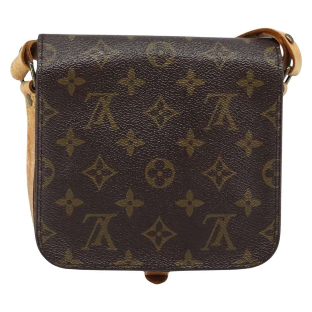 Louis Vuitton Cartouchiere Handbag Brown Canvas Fair condition - Back View