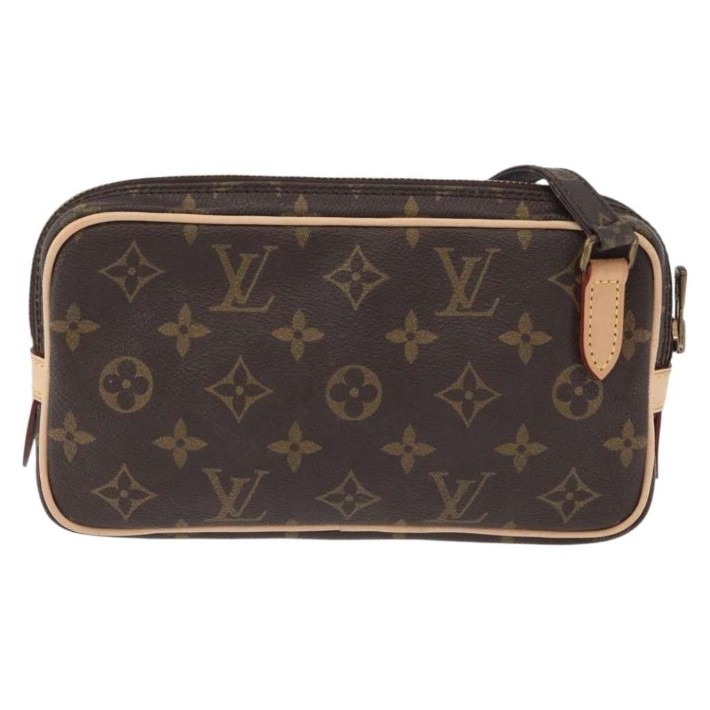 Louis Vuitton Pochette Marly Bandouliere Bag Brown Canvas Good condition - Back View