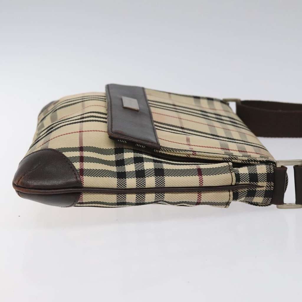 Burberry Nova check Shoulder bag Beige Canvas Fair condition - Inside View