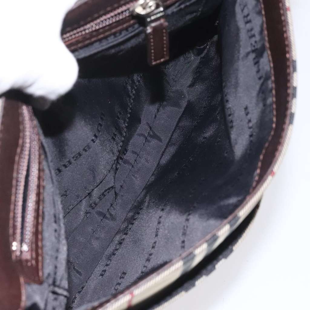 Burberry Nova check Shoulder bag Beige Canvas Fair condition - Box View