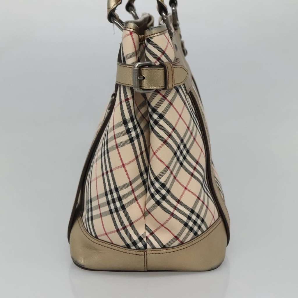 Burberry Nova Check Tote Beige Canvas Good condition - Model View