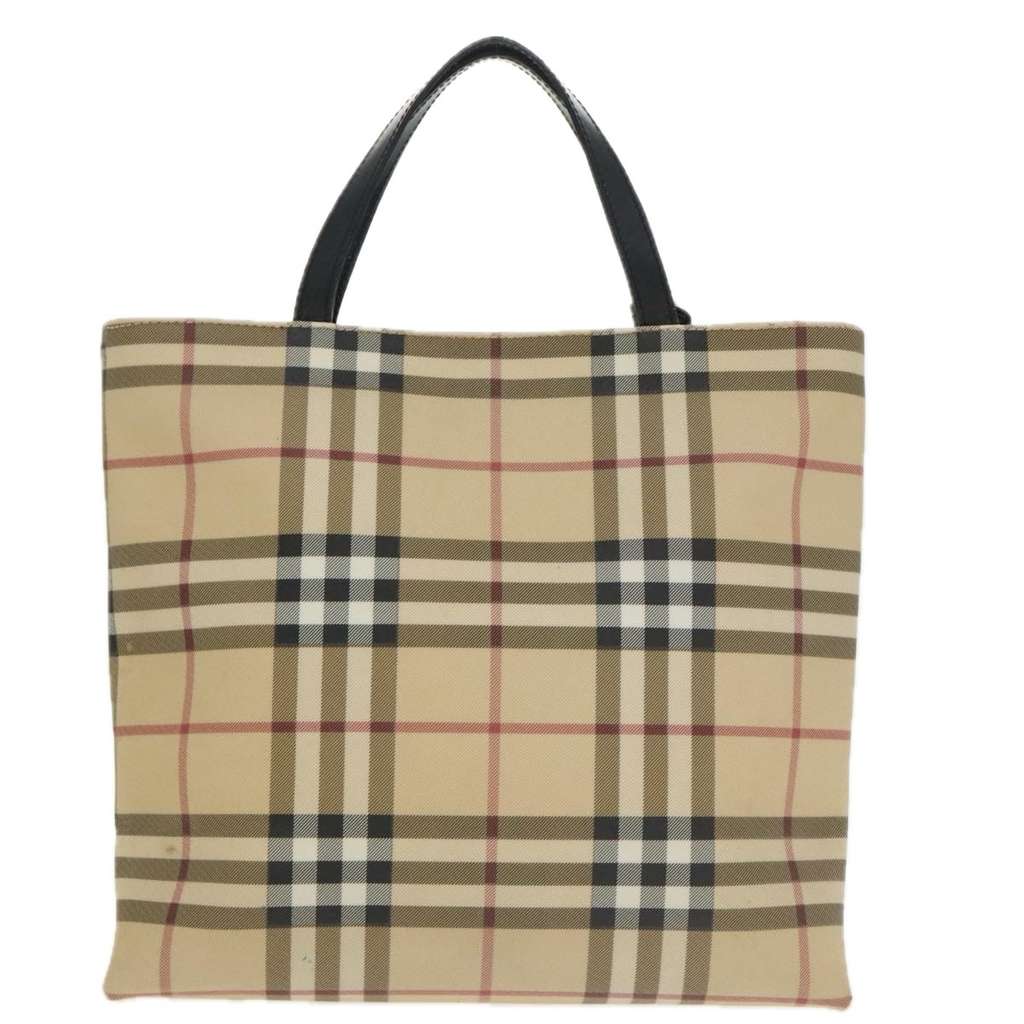 Burberry Nova Check Tote Beige Fair condition - Back View