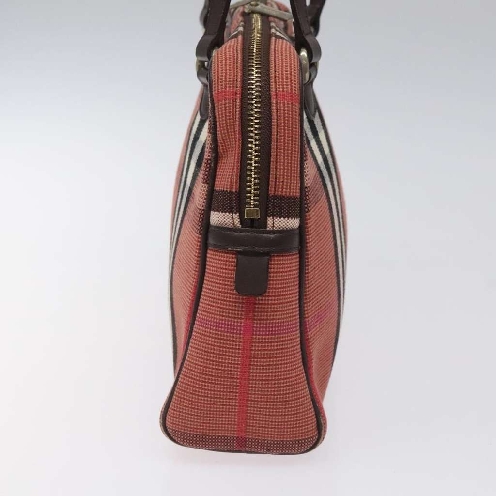 Burberry Nova check Shoulder bag Red Canvas Fair condition - Inside View
