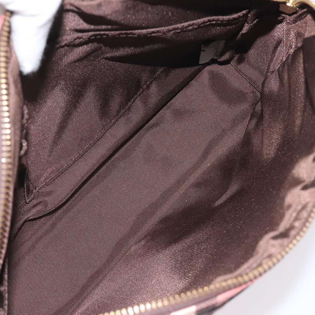 Burberry Nova check Shoulder bag Red Canvas Fair condition - Box View