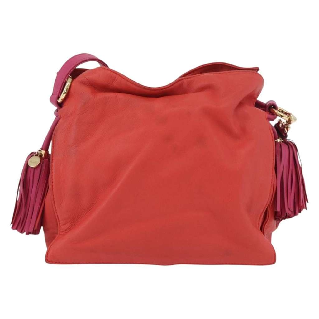 Loewe Flamenco Bag Orange Leather Good condition - Back View