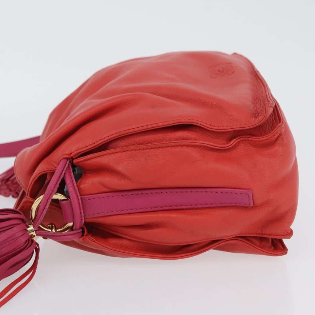 Loewe Flamenco Bag Orange Leather Good condition - Inside View