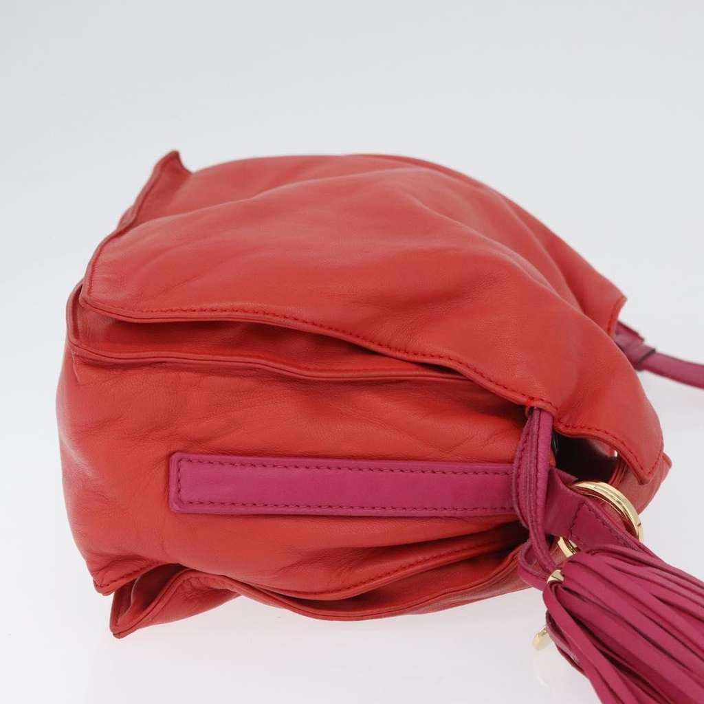 Loewe Flamenco Bag Orange Leather Good condition - Model View