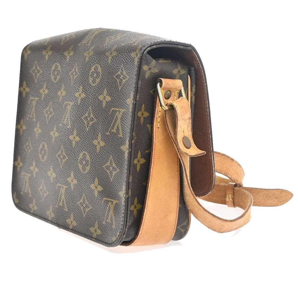 Louis Vuitton Cartouchiere Handbag Brown Canvas Fair condition - Model View