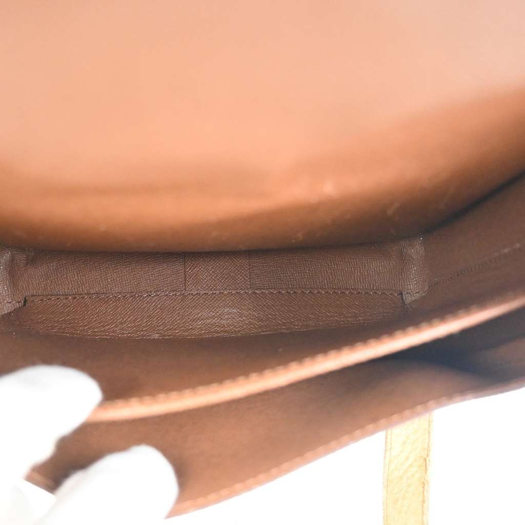 Louis Vuitton Cartouchiere Handbag Brown Canvas Fair condition - Box View