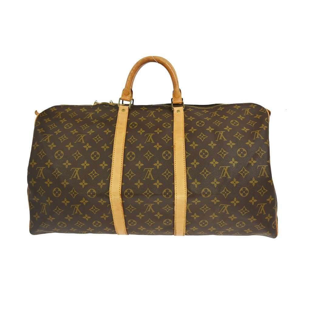 Louis Vuitton Keepall Bag Brown Canvas Never worn - Back View