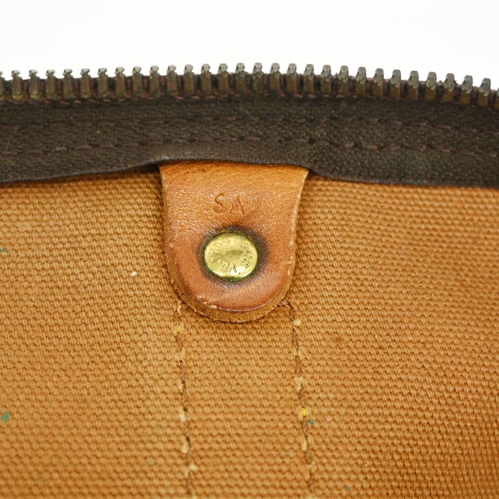 Louis Vuitton Keepall Bag Brown Canvas Fair condition - Model View