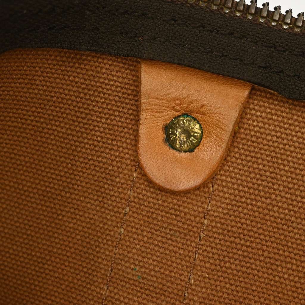 Louis Vuitton Keepall Bag Brown Canvas Fair condition - Model View