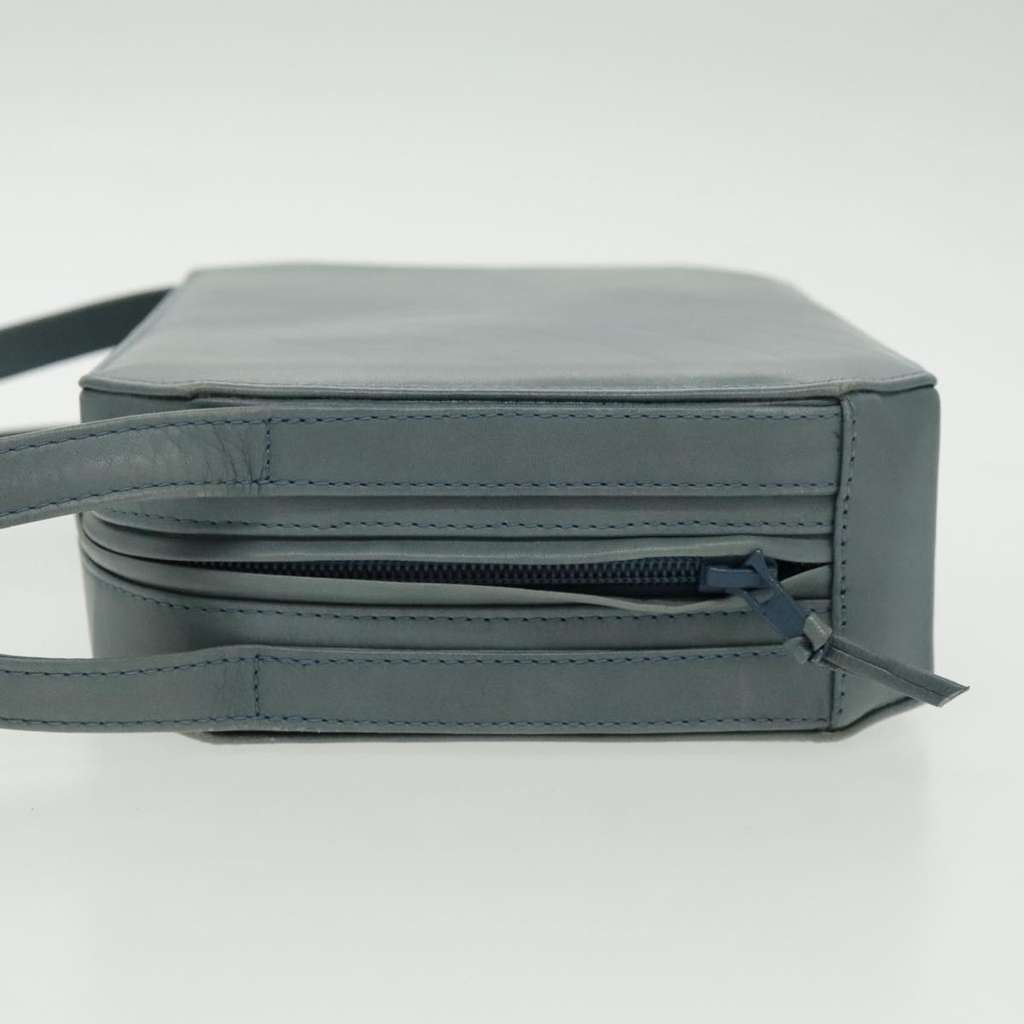 Versace Vintage Shoulder Bag Blue Leather Good condition - Inside View