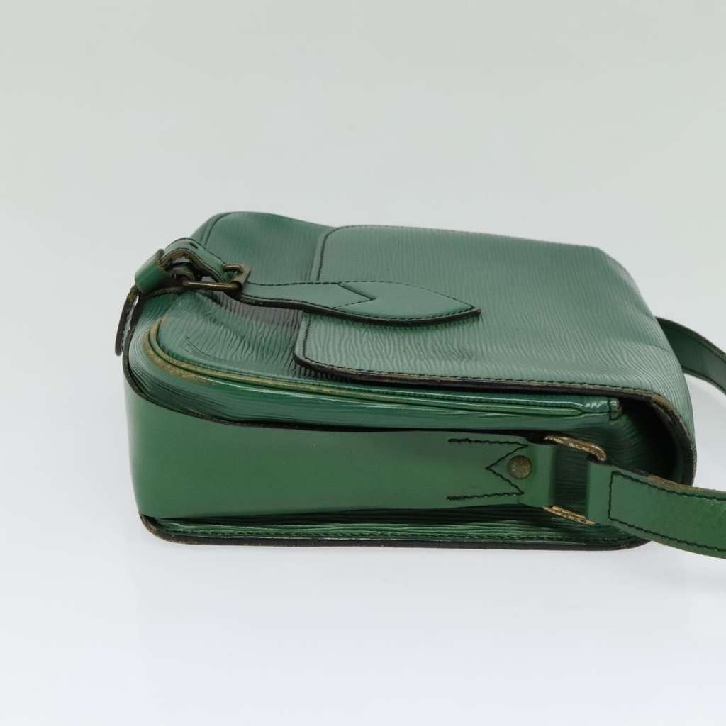 Louis Vuitton Cartouchiere Handbag Green Leather Fair condition - Model View