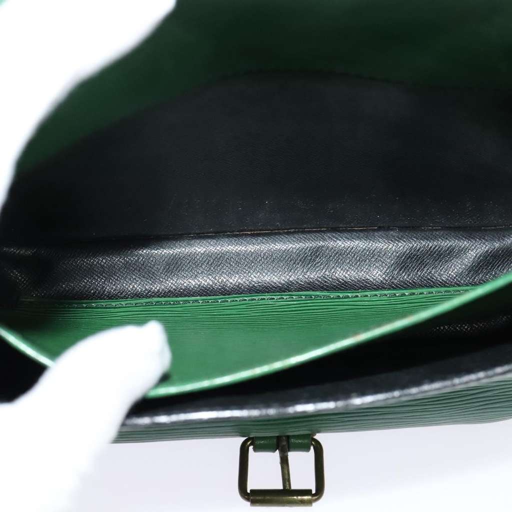 Louis Vuitton Cartouchiere Handbag Green Leather Fair condition - Box View