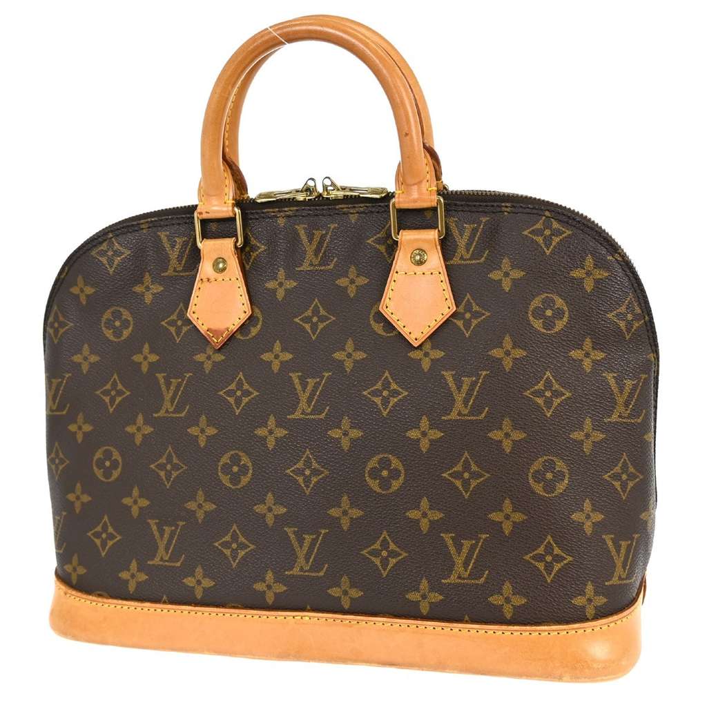 Louis Vuitton Alma Handbag Brown Canvas Good condition - Back View