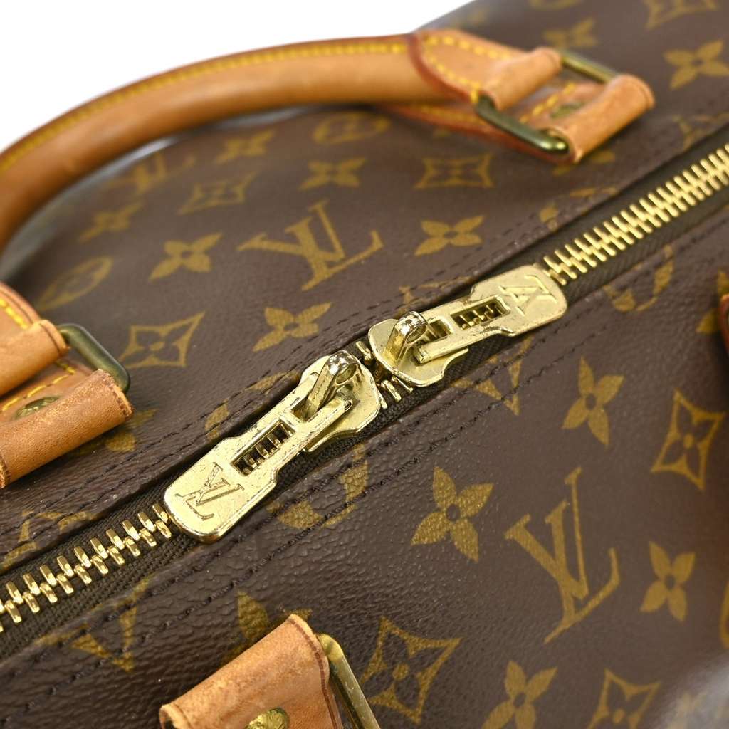 Louis Vuitton Keepall Bag Brown Canvas Fair condition - Box View