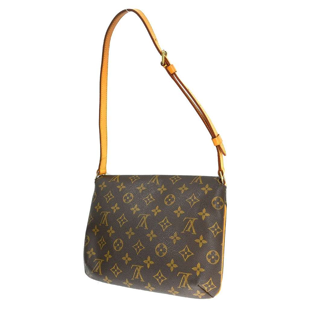 Louis Vuitton Musette Tango Handbag Brown Canvas Good condition - Back View