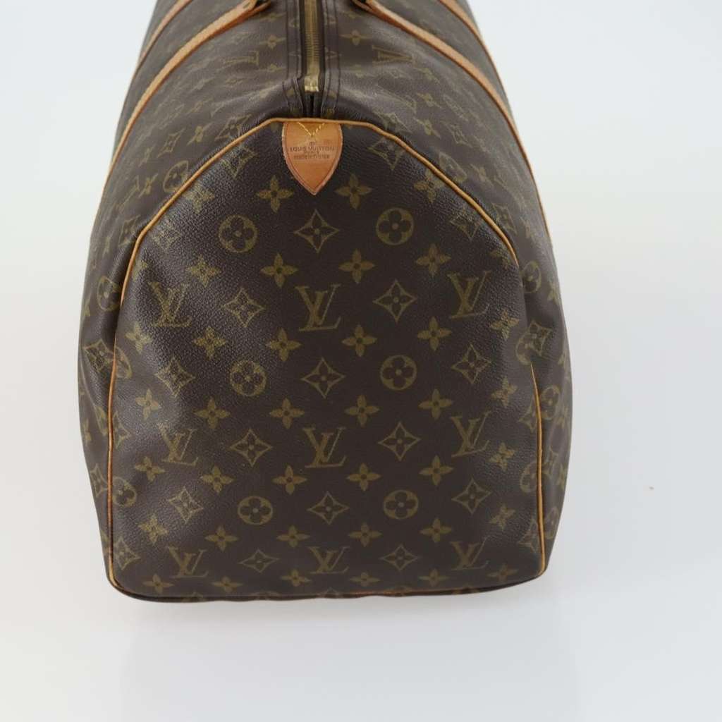 Louis Vuitton Keepall Bag Brown Canvas Fair condition - Model View