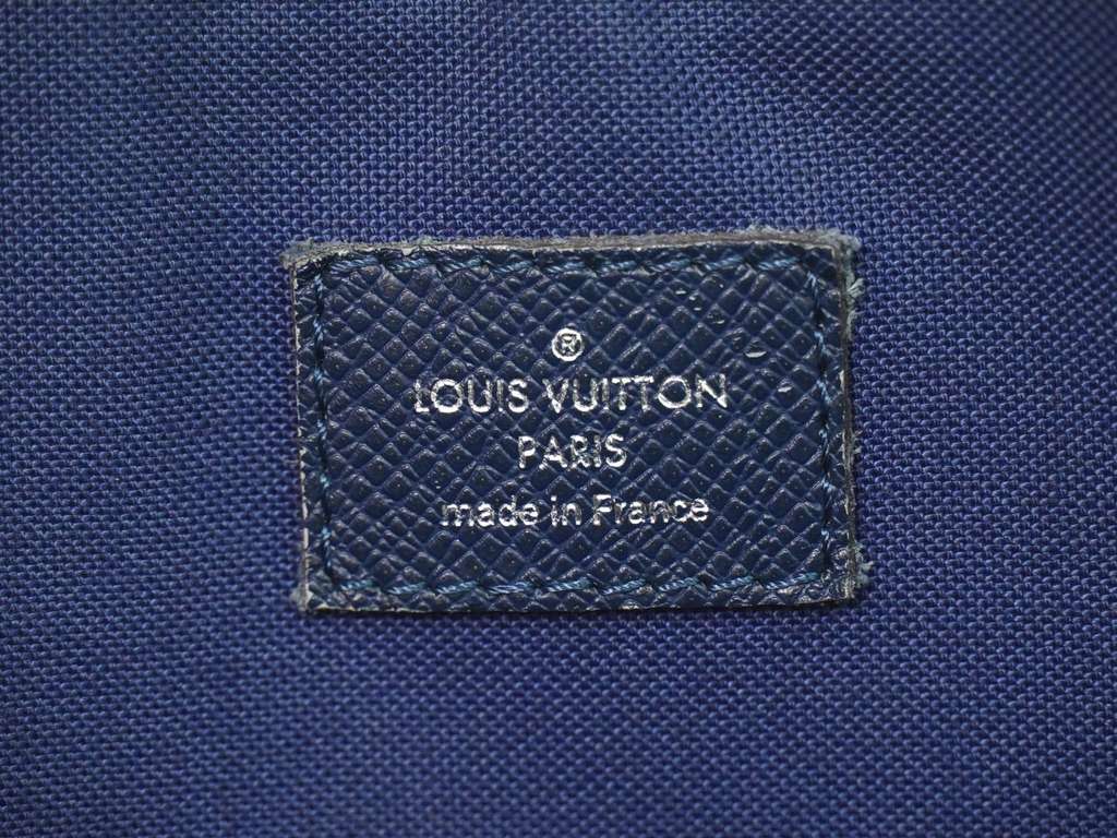 Louis Vuitton Porte-Documents Business Bag Navy Leather Good condition - Box View