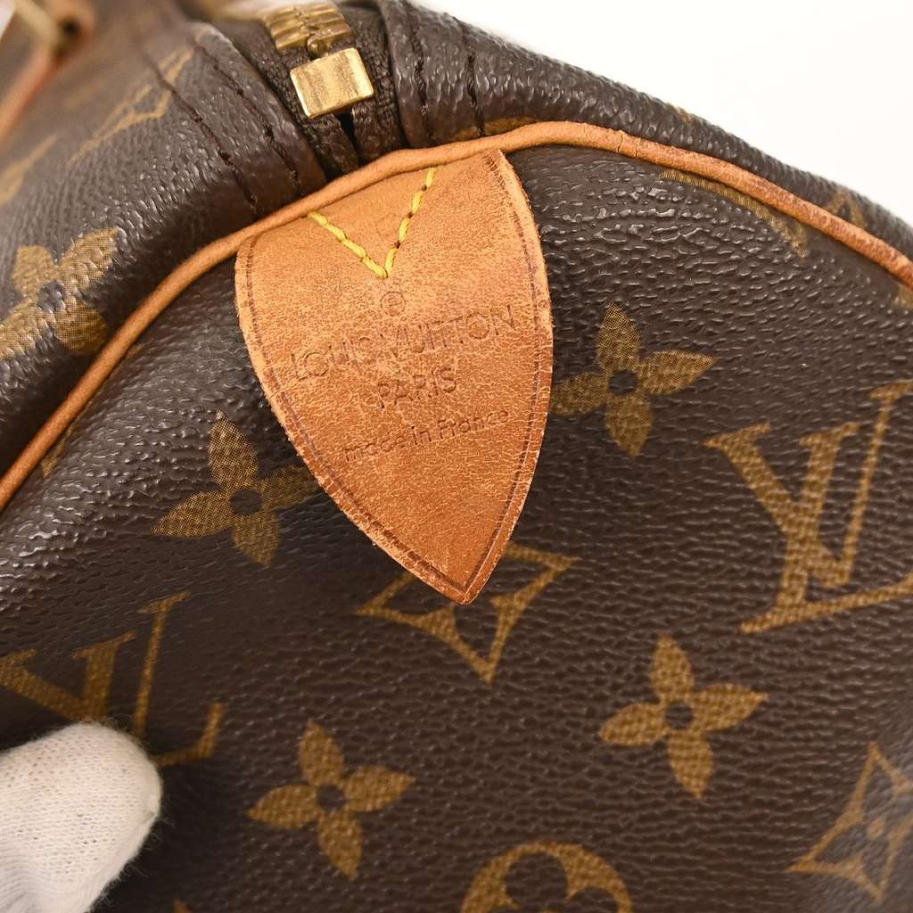 Louis Vuitton Keepall Bag Brown Canvas Fair condition - Model View