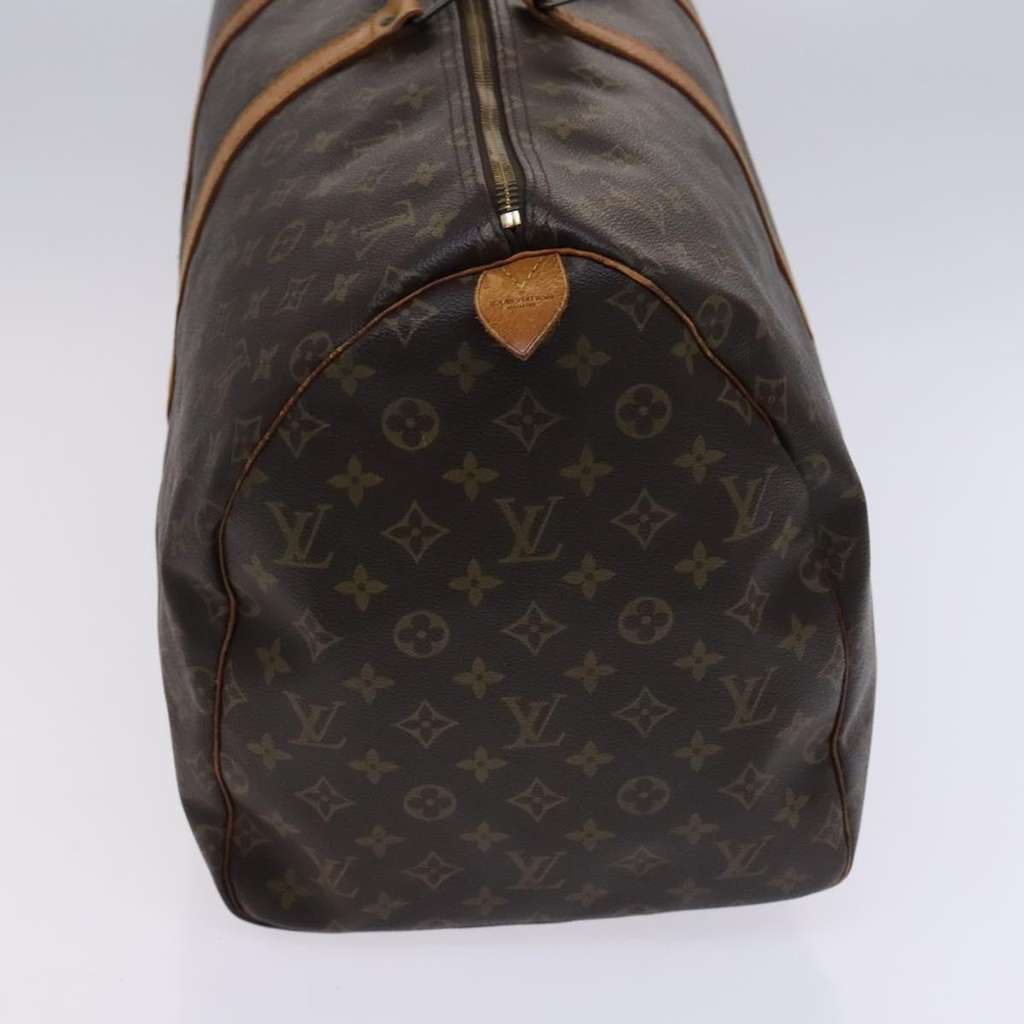 Louis Vuitton Keepall Bag Brown Canvas Fair condition - Model View