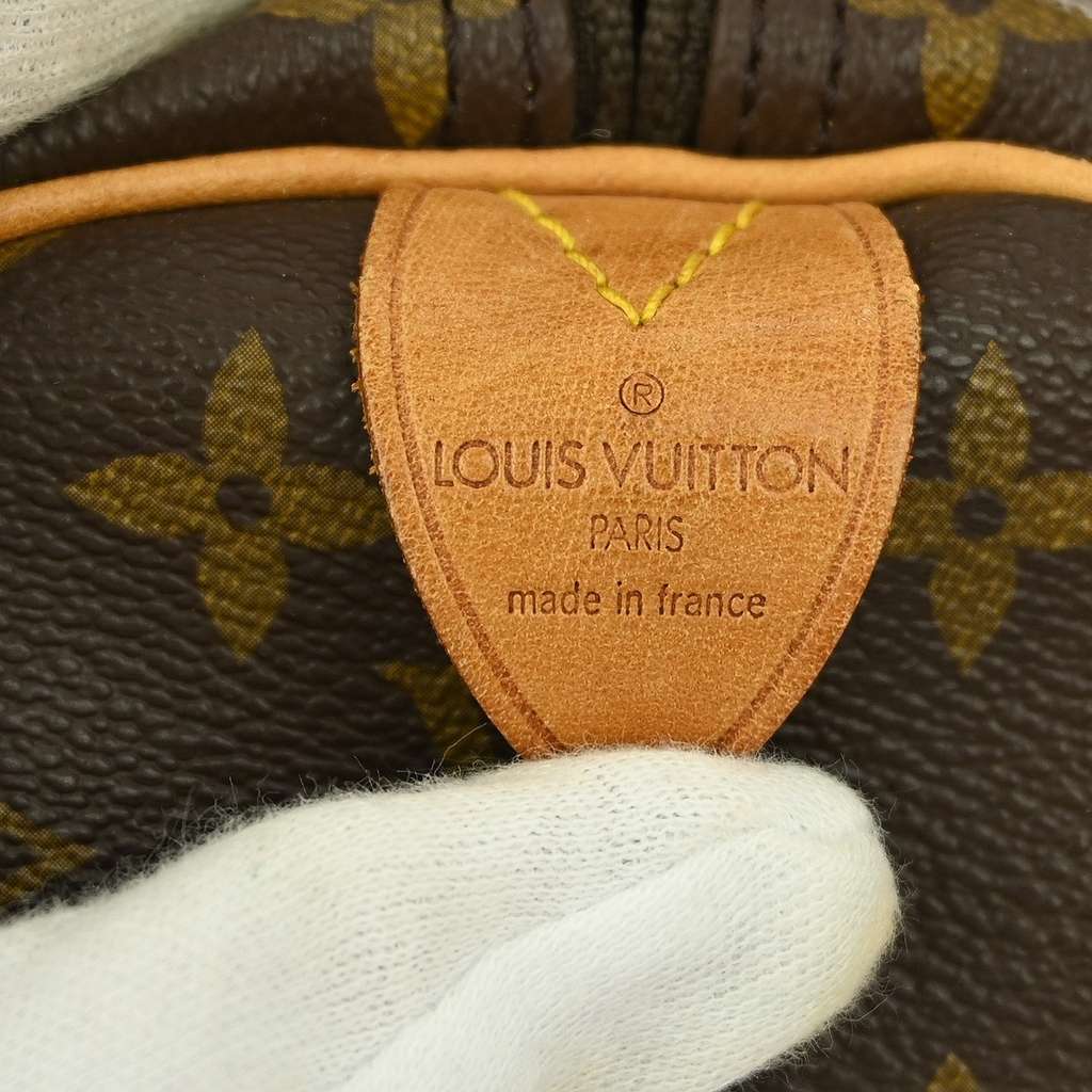 Louis Vuitton Keepall Bag Brown Canvas Fair condition - Model View