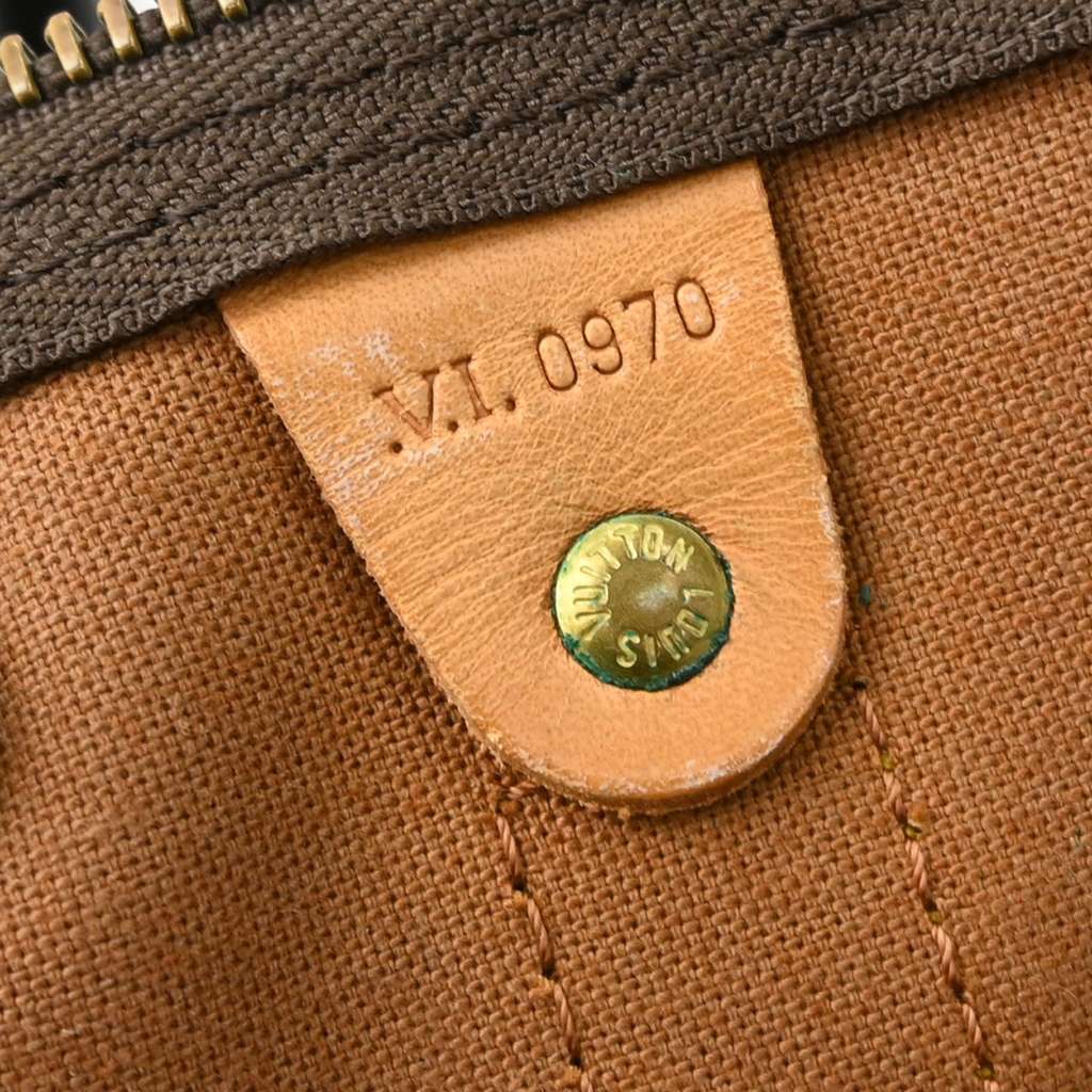 Louis Vuitton Keepall Bag Brown Canvas Fair condition - Model View