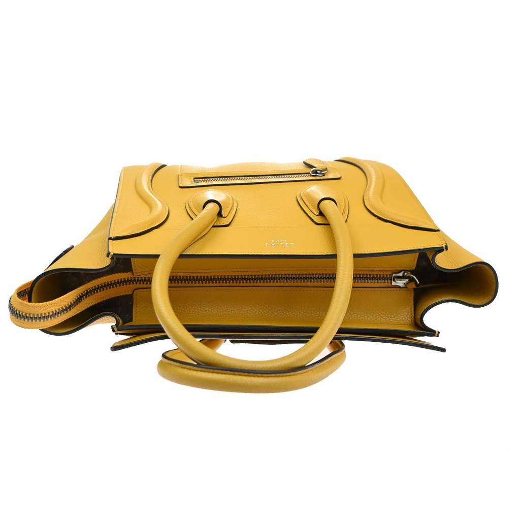 Celine Luggage Bag Yellow Leather Good condition - Box View