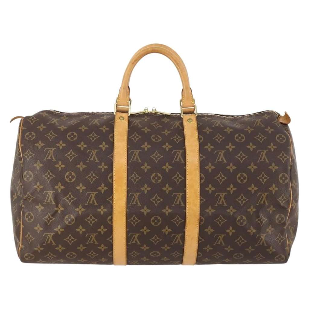 Louis Vuitton Keepall Bag Brown Canvas Good condition - Back View