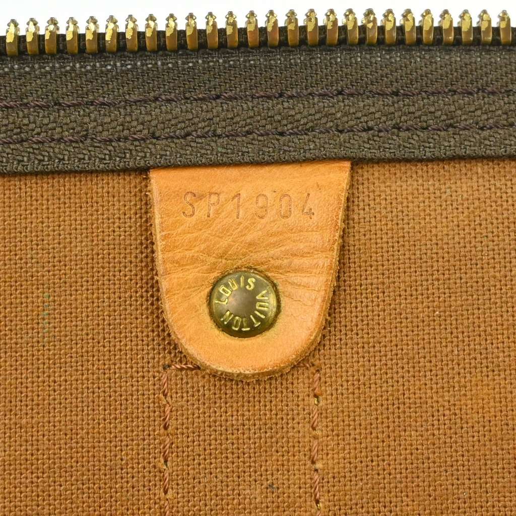 Louis Vuitton Keepall Bag Brown Canvas Fair condition - Model View