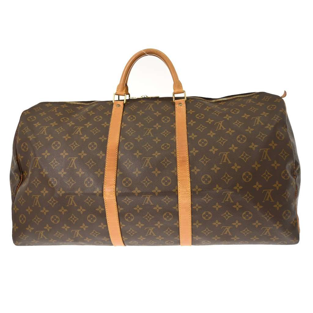 Louis Vuitton Keepall Bag Brown Canvas Fair condition - Back View