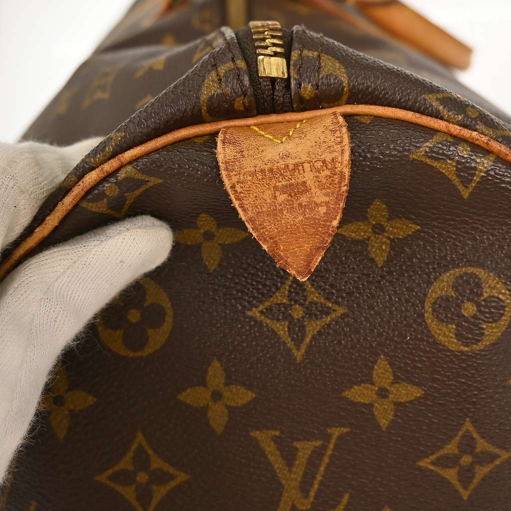 Louis Vuitton Keepall Bag Brown Canvas Fair condition - Model View
