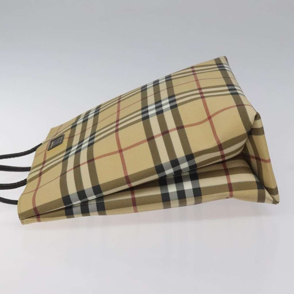 Burberry Nova Check Handbag Beige Canvas Good condition - Model View