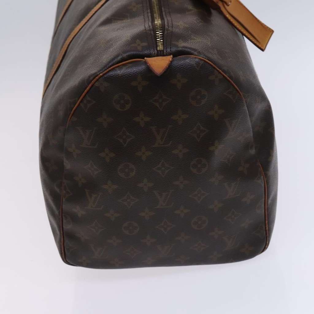 Louis Vuitton Keepall Bag Brown Canvas Fair condition - Model View