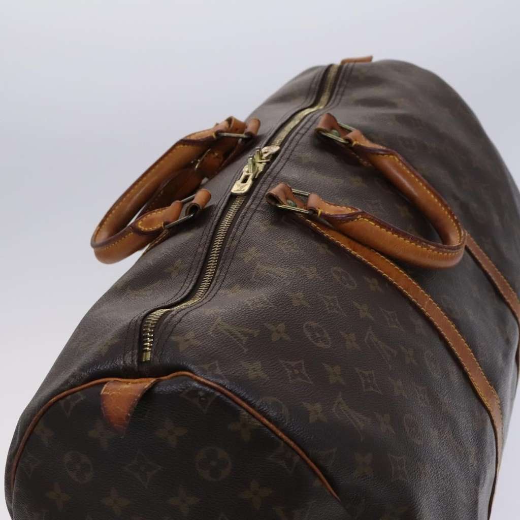 Louis Vuitton Keepall Bag Brown Canvas Fair condition - Box View