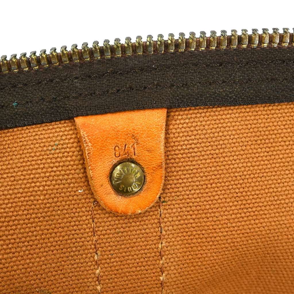 Louis Vuitton Keepall Bag Brown Canvas Fair condition - Box View