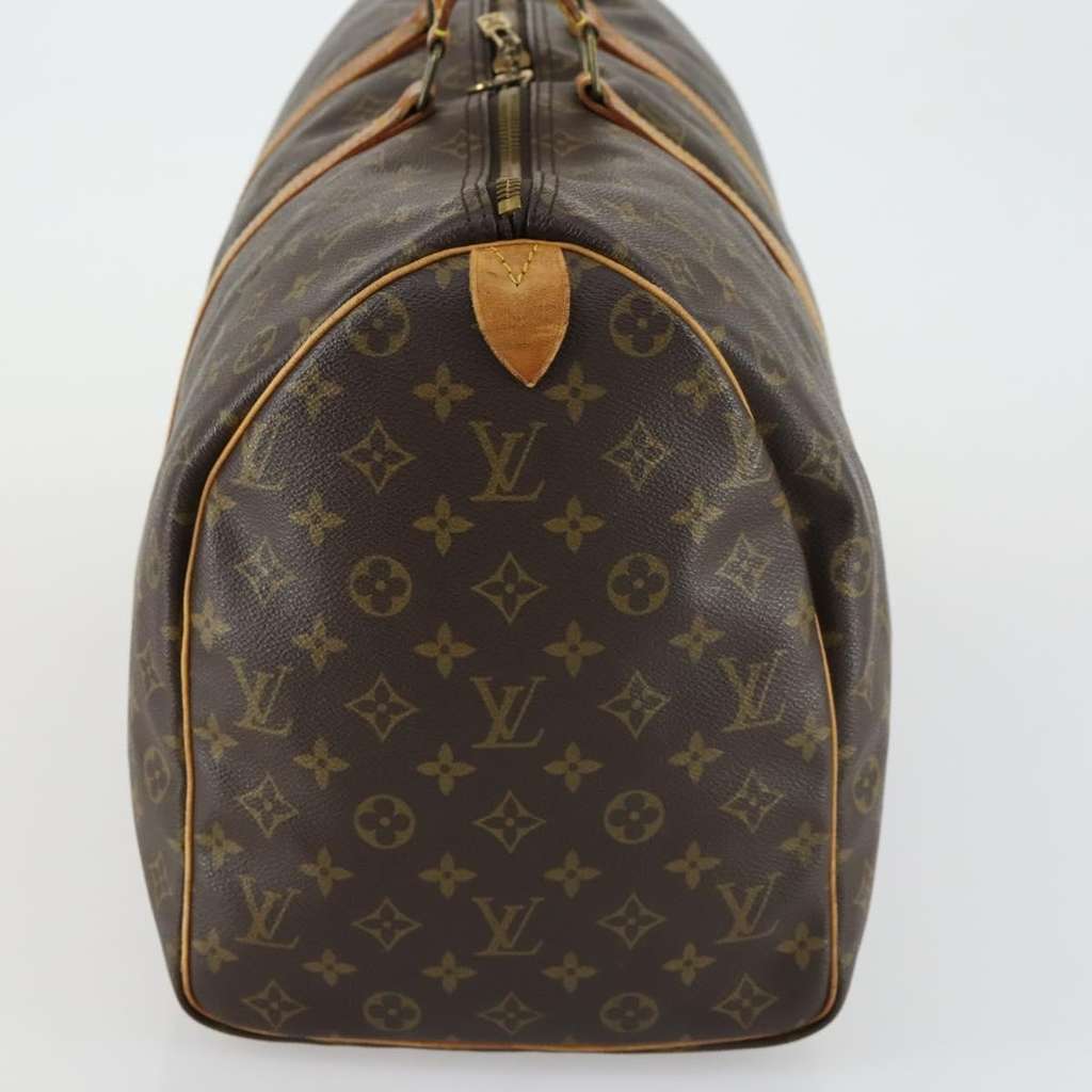 Louis Vuitton Keepall Bag Brown Canvas Fair condition - Model View