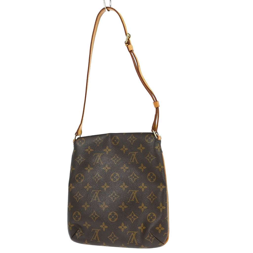 Louis Vuitton Musette Salsa Handbag Brown Canvas Fair condition - Back View