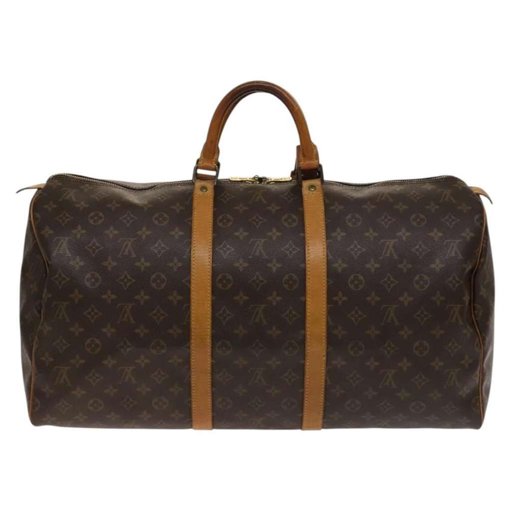Louis Vuitton Keepall Bag Brown Canvas Good condition - Back View