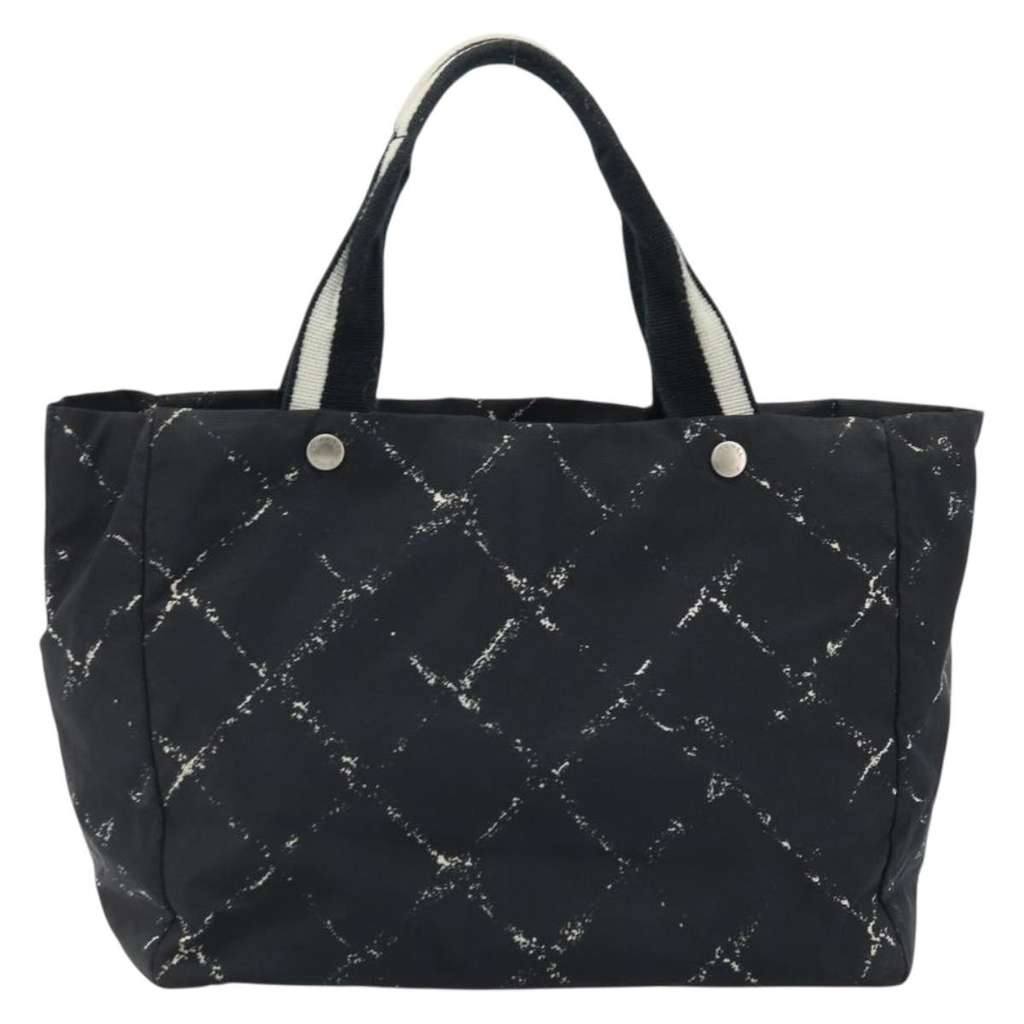 Chanel Travel Line Tote Black Fair condition - Back View