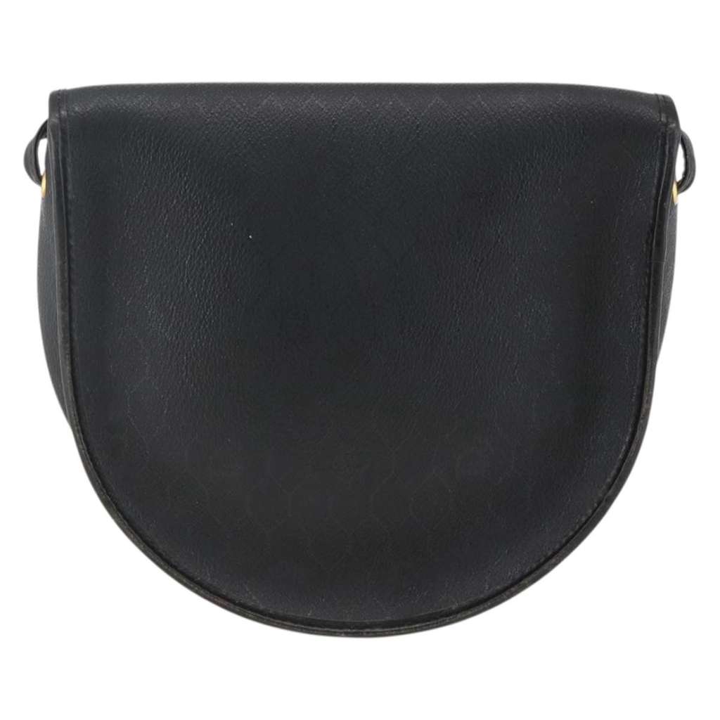 Christian Dior Vintage Honeycomb Shoulder Bag Black Canvas Good condition - Back View