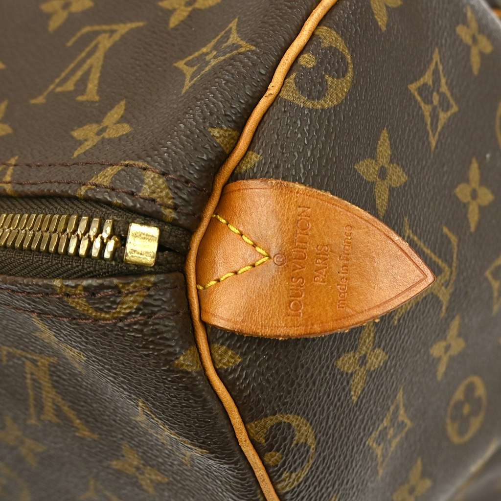 Louis Vuitton Keepall Bag Brown Canvas Fair condition - Model View