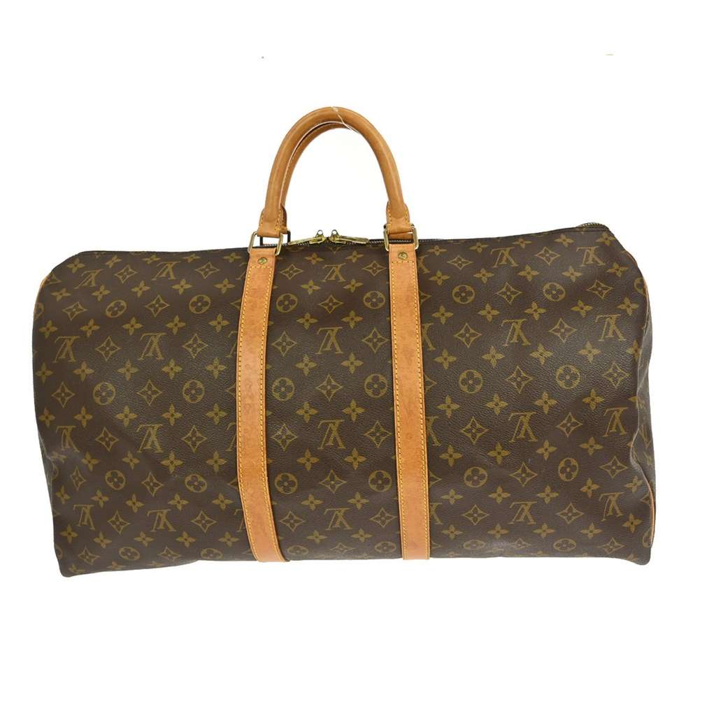 Louis Vuitton Keepall Bag Brown Canvas Good condition - Back View