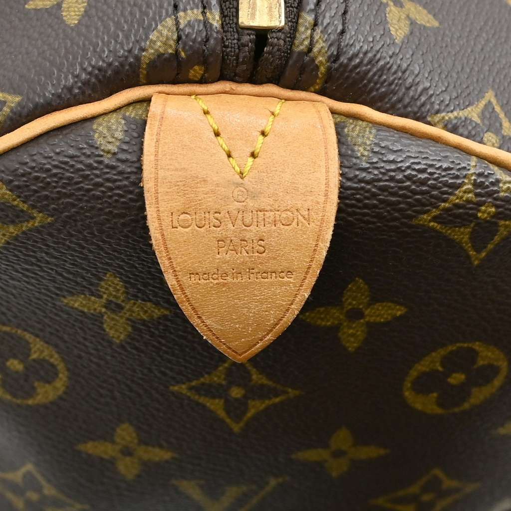 Louis Vuitton Keepall Bag Brown Canvas Fair condition - Model View