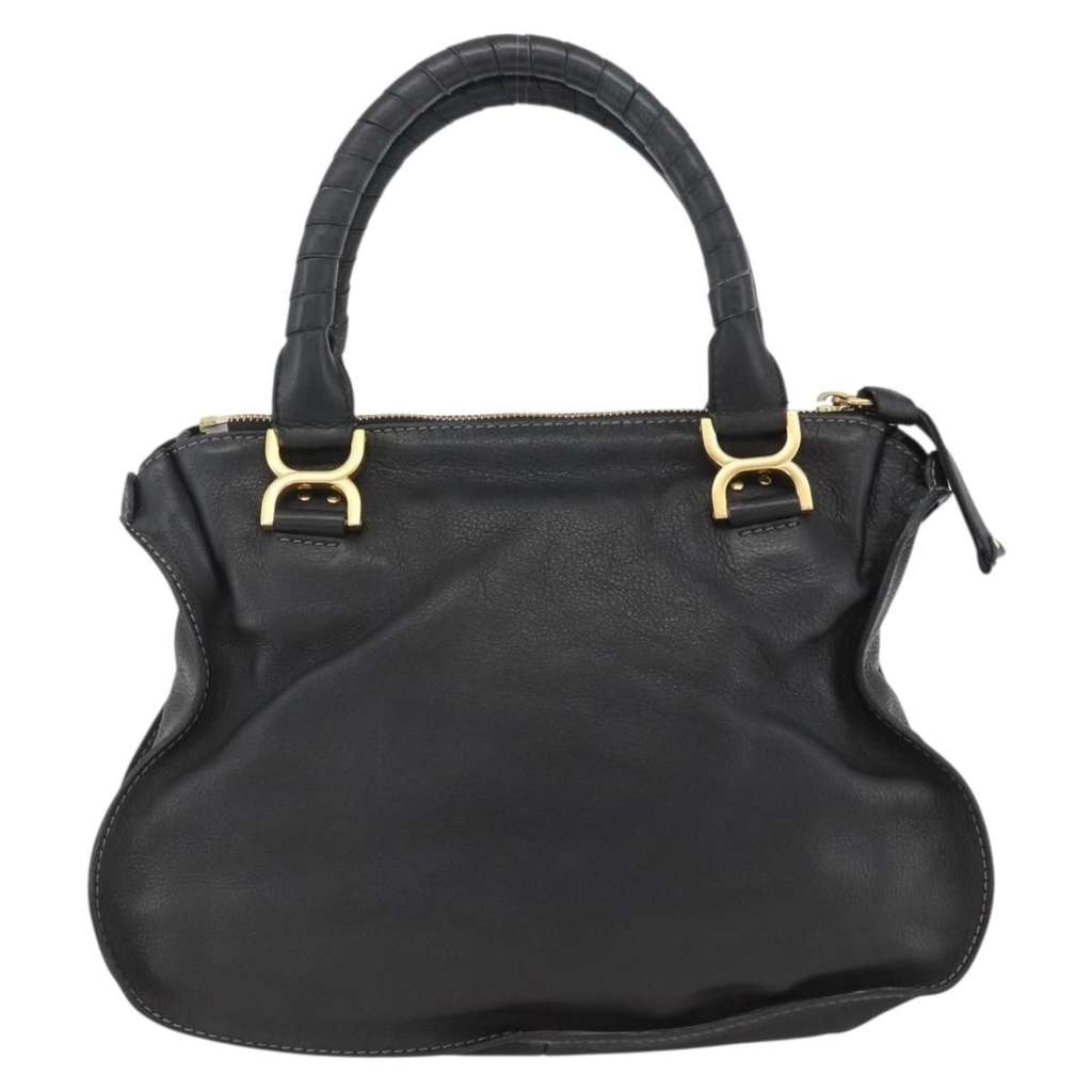 Chloe Marcie Top Handle Bag Black Leather Good condition - Back View