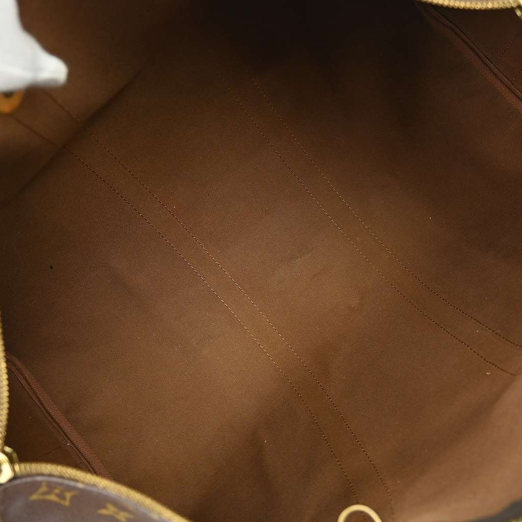 Louis Vuitton Keepall Bandouliere Bag Brown Canvas Fair condition - Inside View